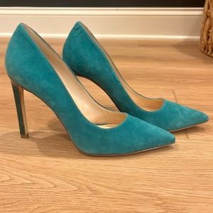 Nine West Teal Heels